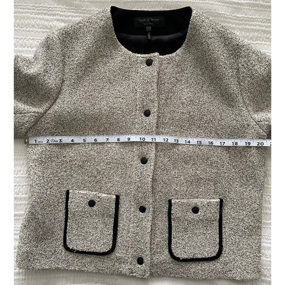 Rag & Bone Tweed Pattern Jacket Size 8 - Picture 7 of 10